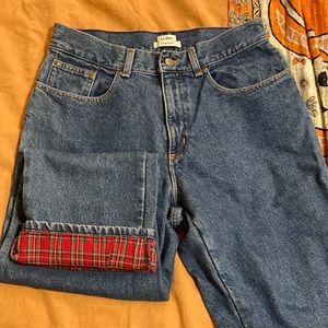 L. L. Bean Women’s Flannel Lined Jeans